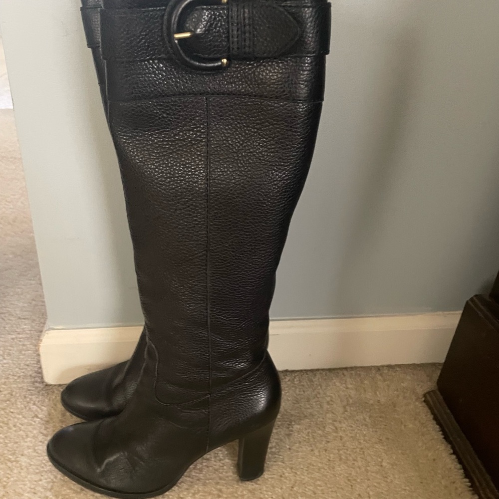 Banana Republic Black Knee High Boot Size 8
